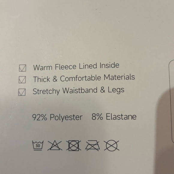 Paralinda Little Girls Tan Fleece Lined Tights - Picture 3 of 4